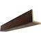 Ekena Millwork 2-Sided (L-beam) Hand Hewn Endurathane Faux Wood Ceiling Beam, Premium Mahogany, 12"W x 4"H  x 24'L BMHH2C0120X040X288ZM - alternate 1
